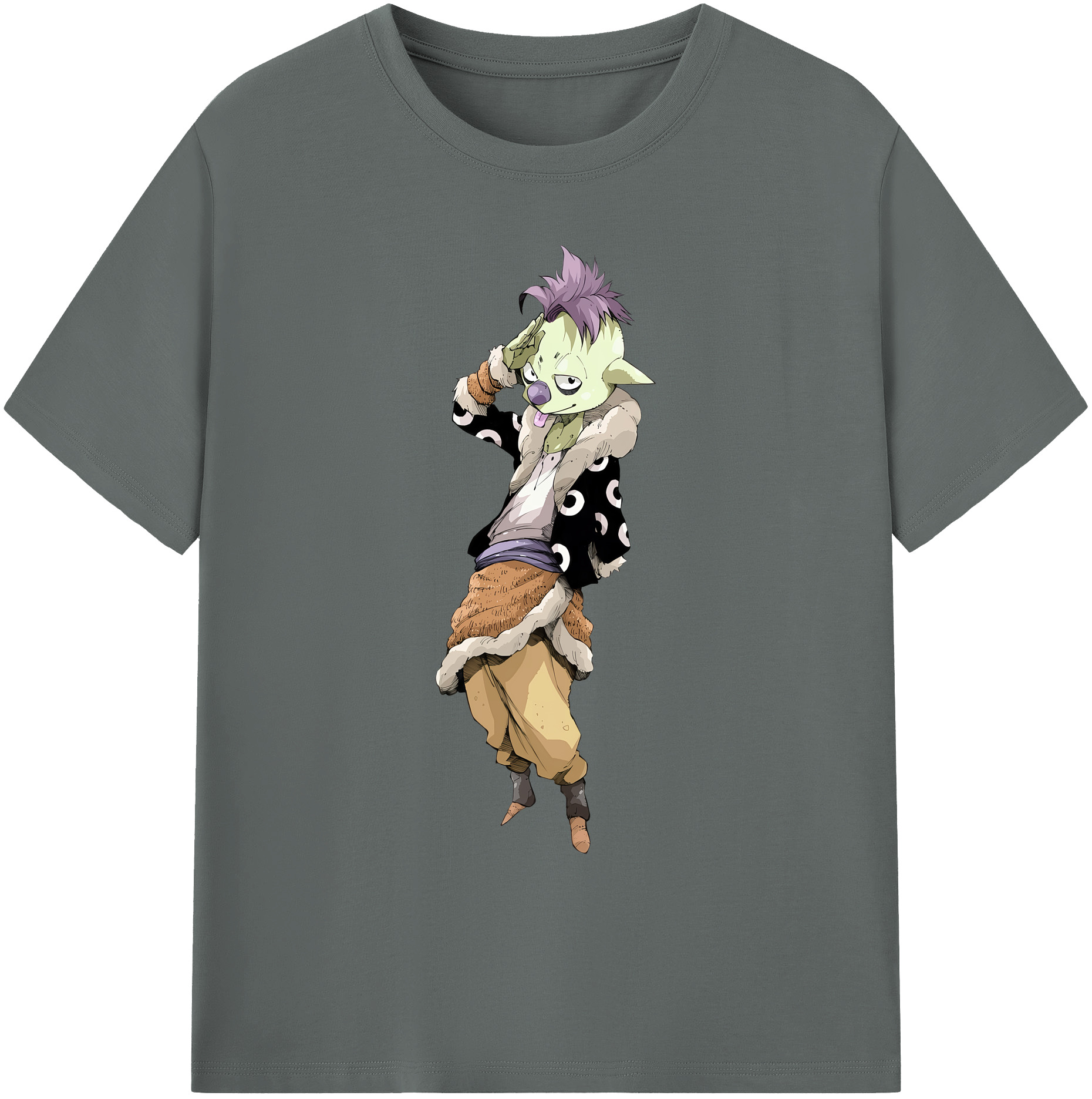 （画像用） 転スラ Regarding Reincarnated to Slime 綿100％ メンズ半袖Tシャツ｜肌触りやわらか＆通気性